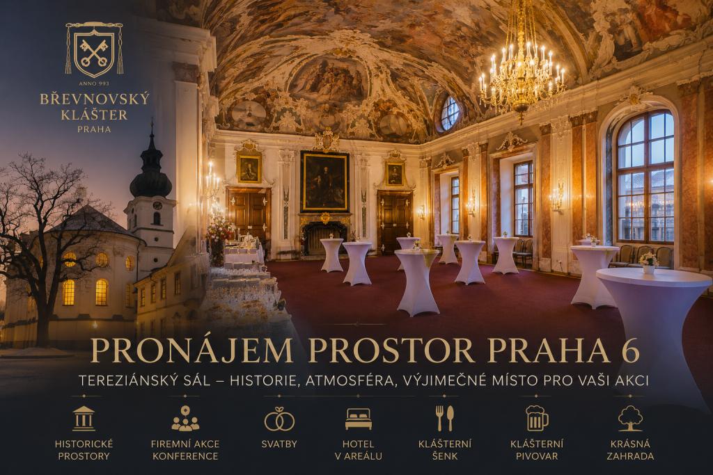 Pronájem prostor Praha 6 | Břevnovský klášter Praha