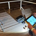 Diagnostika krovu v Břevnovském klášteře při zaměřování historické střešní konstrukce