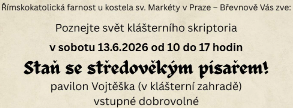 Mobilní skriptorium | Břevnovský klášter