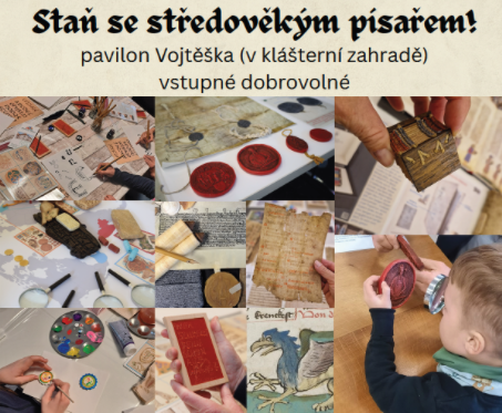 Mobilní skriptorium 13. 06. 2026 od 10 do 17 hodin | Břevnovský klášter - pavilón Vojtěška