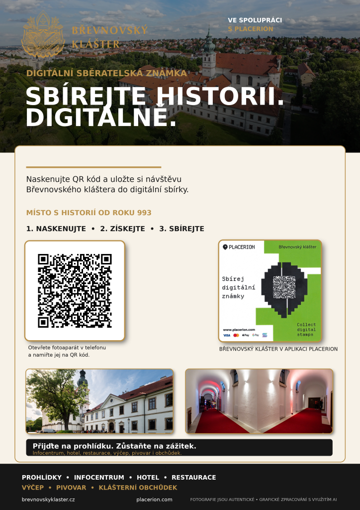 Digitální sběratelská známka břevnovského kláštera